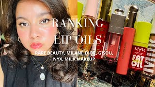 Have we moved on from lip oils? (RANKING and HONEST REVIEWS OF LIP OILS-DIOR, RARE BEAUTY,GISOU etc)