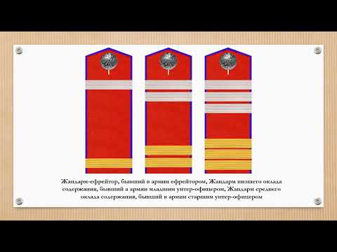 Знаки различия Отдельного Корпуса жандармов Российской империи