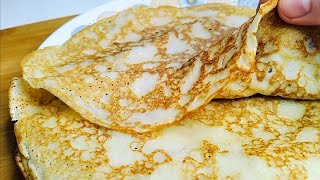 🥞🥝🍓Дырчатые тонкие блинчики на кефире на Масленицу!🌿