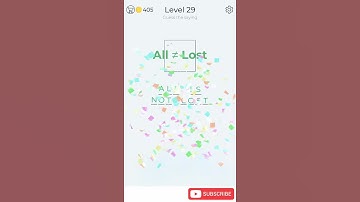 Dingbats Level 29 All Lost Walkthrough