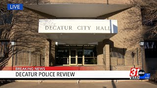 Officials hold news conference on review of Decatur Police Department