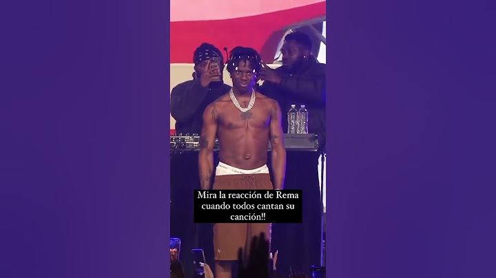Así reacciona el rapero #rema cuando el público canta su canción a todo pulmón!! #shorts