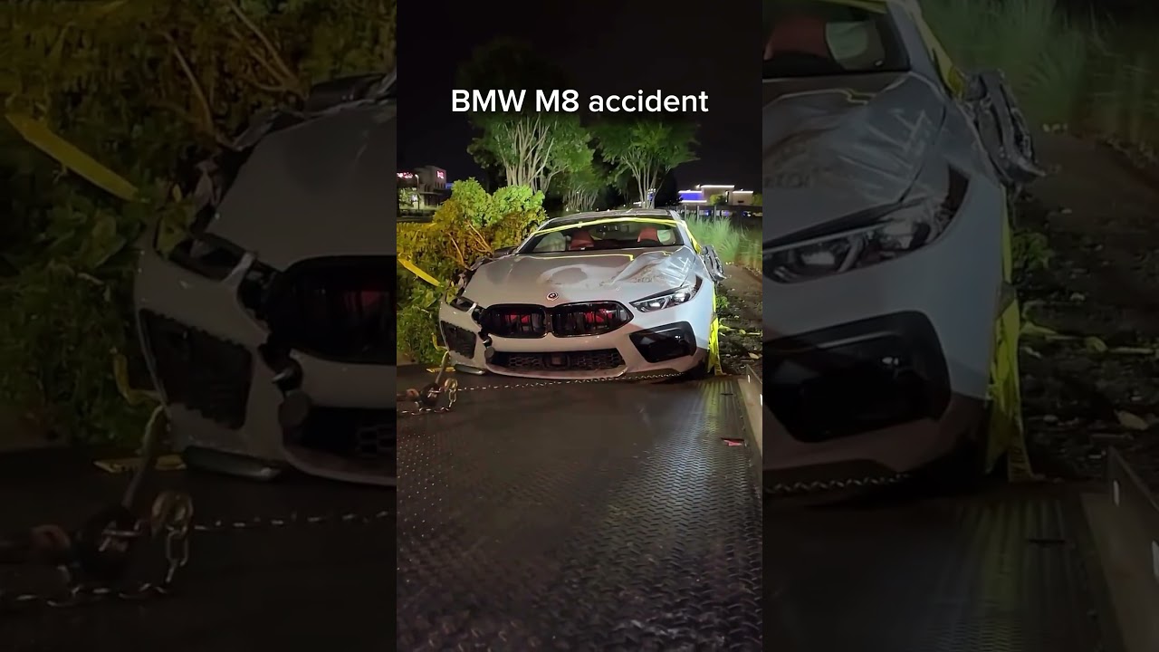 BMW M8 all most finish in accident || heart❤ breaking moment || 
