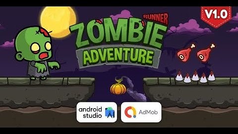 Zombie Runner Adventure - Runner Game Android Studio Project with AdMob Ads + Ready to Publish