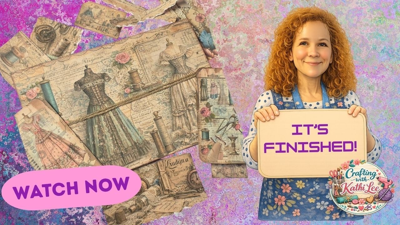 A Final look at my Victorian Sewing Collages Folio -  a Silver and Sparkles Design Team Project