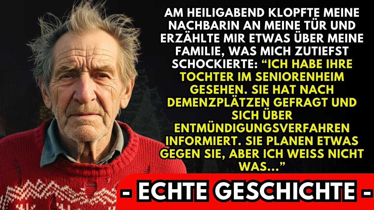 „Ich habe mitgehört, wie deine Familie plant, dich zu vernichten.“ Diese Worte meines Nachbarn am Heiligabend ließen mir das Blut in den Adern gefrieren. Ich bin Franz, 68, und mein Haus in...