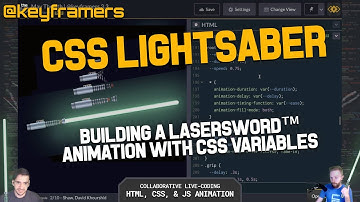 CSS-only Lightsaber! #MayThe4th | Build Your Own Lightsaber Animation Tutorial | @keyframers 3.3