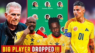 🇬🇭 Black Stars Shocking Lineup To Win Colombia🇨🇴- Key Player Dropped! Secrets Revealed!