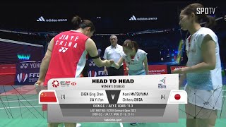 [BWF] WD - Finals｜CHEN & JIA vs MATSU & SHIDA H/L | YONEX FRENCH OPEN 2024