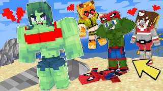 Monster School : Superheroes Cute Girls - Life Story - Minecraft Animation