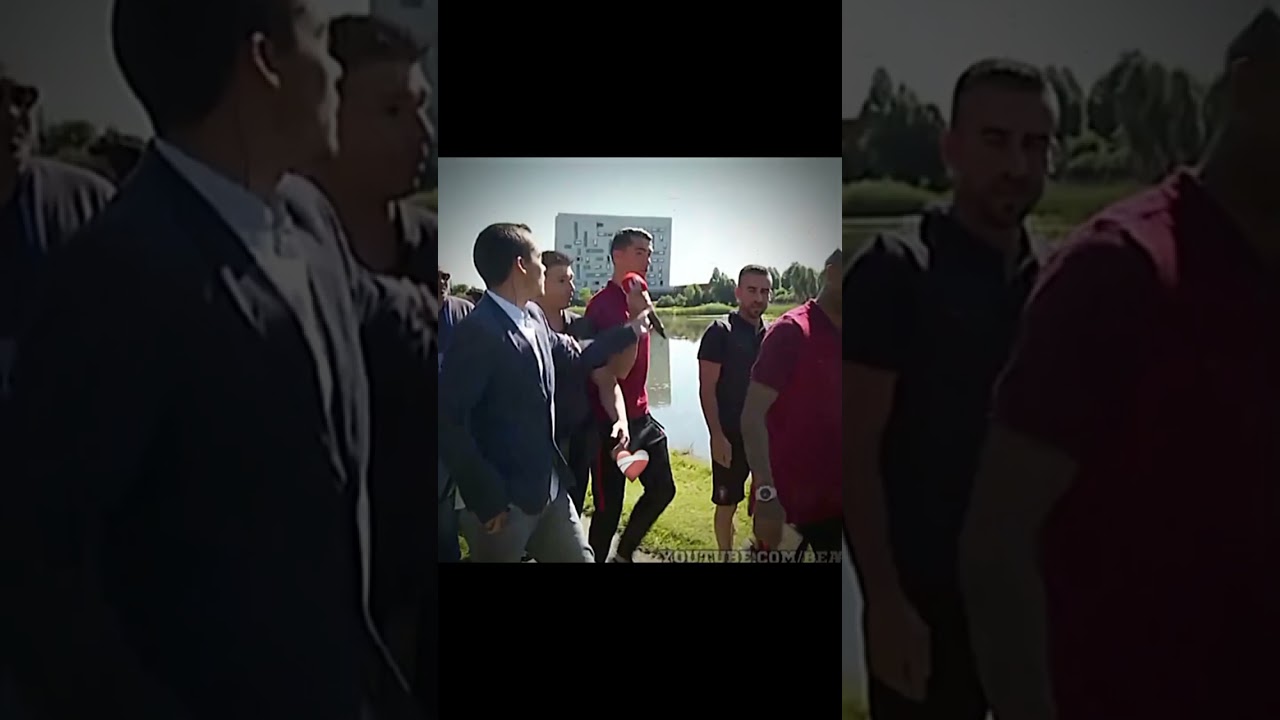 ronaldo butta il microfono❤️🩹👑🌚