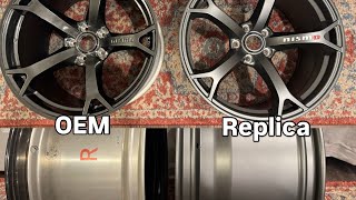 Alibaba 370z Nismo V1 wheel vs OEM