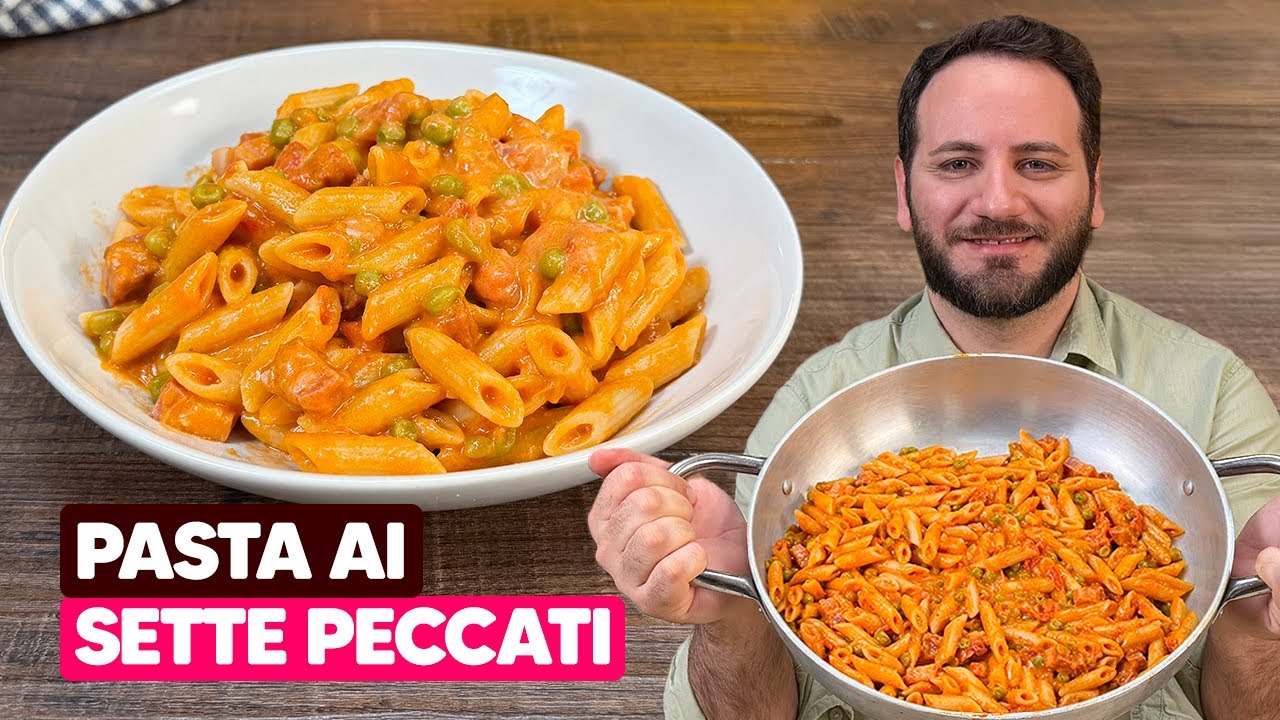 PASTA ALLE 7 P: la ricetta originale della pasta ai 7 peccati