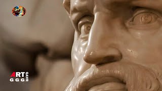 Моисей. Мраморная скульптура Микеланджело Буонарроти.