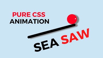 Animated sea-saw using HTML And Css| For beginners| Learn by doing | #vishwebdesign