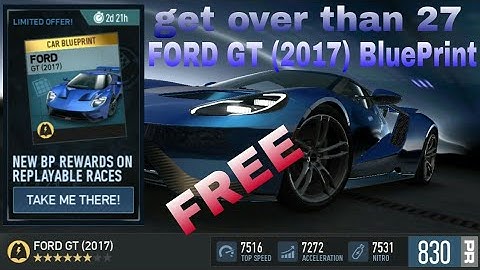 Free UNLIMITED FORD GT 2017 BLUEPRINTS || NEED FOR SPEED NO LIMITS || it doesn