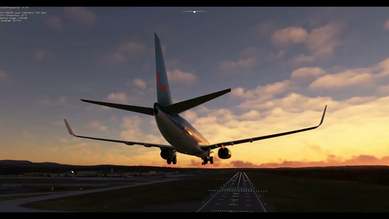 Aberdene to Edinburgh DLSS PMDG 737 P2ATC MCE