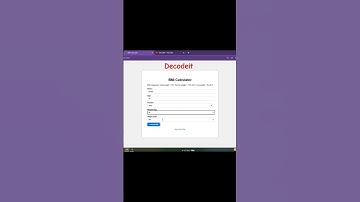 BMI Calculator using HTML css js !  Part -1