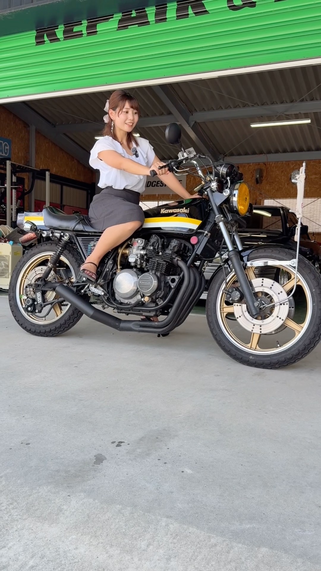 All-Original, Unrestored! Kawasaki FX with Tokyo Tekkan Tsuno