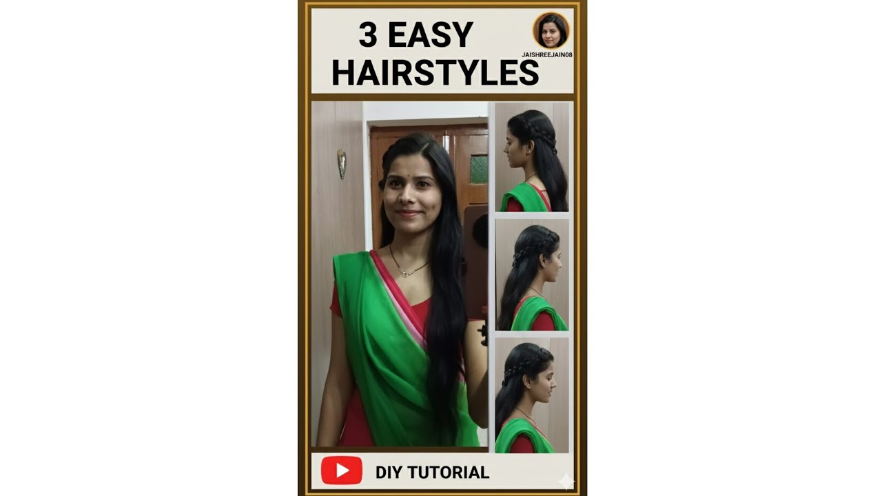 3 Easy Hairstyles | Quick & Simple Everyday Hair Tutorial - YouTube