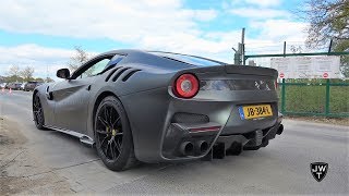 We have filmed this matte grey 2017 ferrari f12 tdf, currently the
only one registered in netherlands, during spring event at airport
weeze! fer...