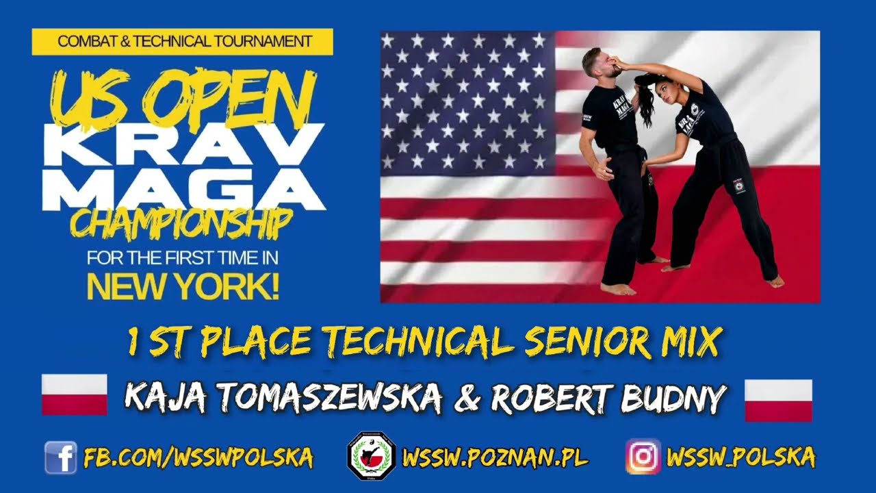 US OPEN Krav Maga Championship Technical Mix Senior WSSW Poland Poznan  - K.Tomaszewska & R.Budny