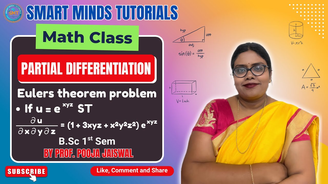 Partial Differentiation | Euler’s Theorem Problem | B.Sc. 1st Sem ...