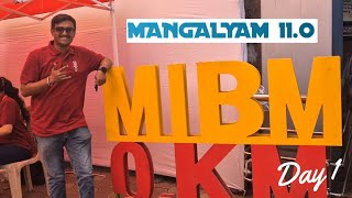 MANGALYAM 11.O | MIBM EVENT | VLOG DAY 1 | GAMES AND FUN 