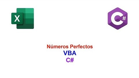 Números Perfectos VBA & C#