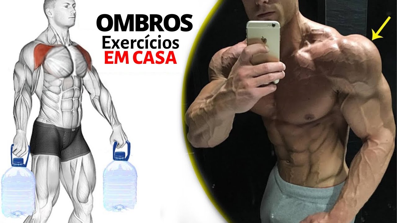 Treino Para Ganhar Massa Muscular EM CASA Treino Em Casa Ombro YouTube