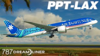 EARLY ACCESS  NEW 7879 Dreamliner!  Microsoft Flight Simulator 4K  Papeete  Los Angeles