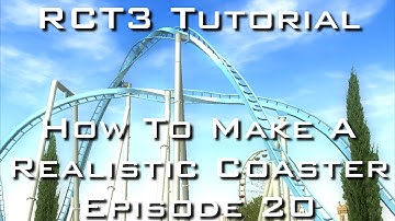 RCT3 Tutorial - How To Make A Realistic Coaster - Episode 20 - Fences 