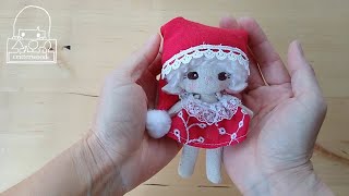 How to Make a Christmas Hat for Mini Dolls