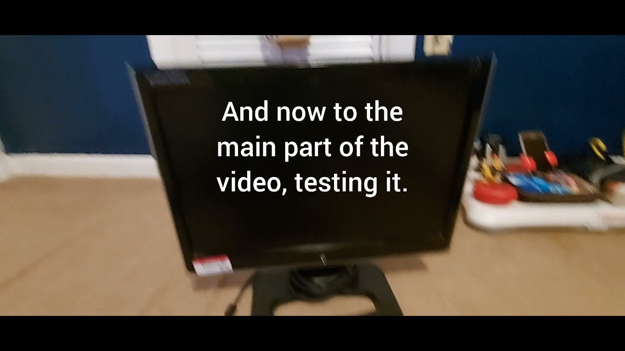 testing a 6 monitor from goodwill YouTube