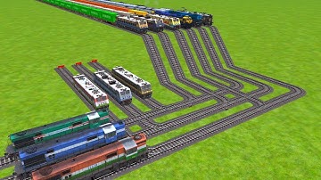 All Realistic Express Crossing for kids train videos game Risky Railroad Tracks/ train simulator 