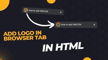 How to set/add an icon to browser tab html webpage  | Favicon | How to add Favicon to Browser tab