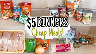 $5 DINNERS | FIVE Quick \& Easy Cheap Meals | Julia Pacheco