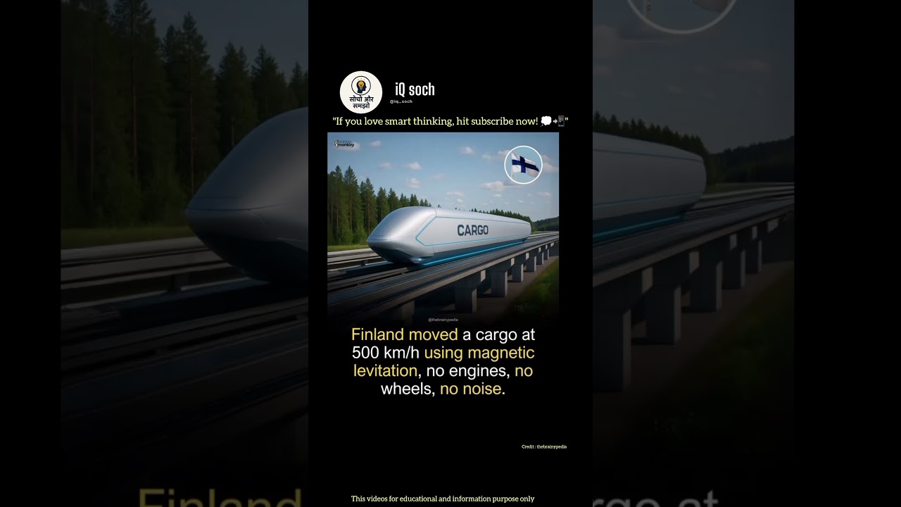 Finland’s Flying Cargo Train at 500 km/h 🚄✨