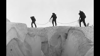 Crossing Nichols Glacier, 1930
