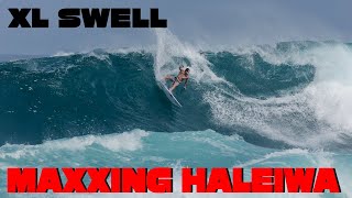 Pro Surfers Practice At Haleiwa (4K Raw)