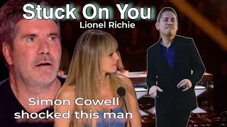 Simon Cowell Shocked during AGT audition | Stuck On You by: Lionel Richie