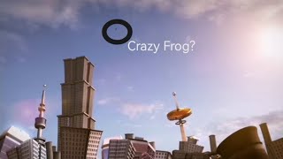 Crazy Frog in Axel F flying so high