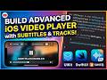 📱iOS Video Player with Subtitles,Track Switching and Custom Controls(UIKit + AVFoundation) :India 🇮🇳