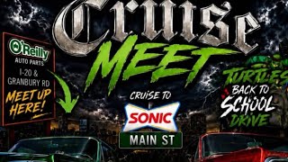 LOWRIDER CAR SHOW. CRUISE MEET. TURTLES BACK TO SCHOOL DRIVE. FT.WORTH TEXAS. 