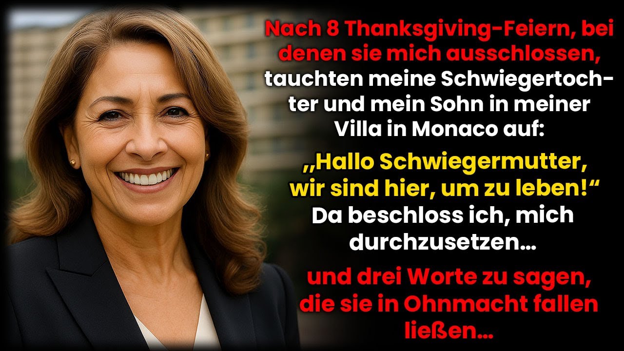 Nach 8 Thanksgiving-Feiern, bei denen ich ausgeschlossen wurde, planten Schwiegertochter und Sohn…