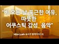 ☕ 비 오는 날의 포근한 여유 | 따뜻한 어쿠스틱 감성 음악 | Mira Lush 실시간 플레이리스트