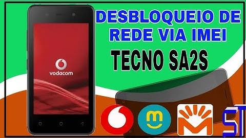 TECNO SA2S DESBLOQUEIO DE REDE VIA IMEI. SEM PC