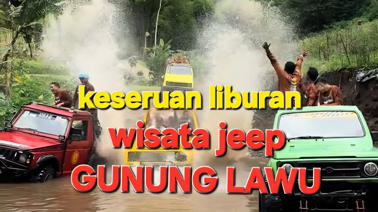 Liburan !!! Seru dengan wisata jeep gunung lawu || KEBUN TEH, KEMUNING !!
