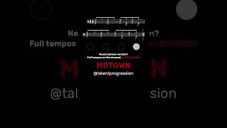 Motown │ Drum Tutorial │ Sheet Music + Play-Along | 120 BPM  #Shorts