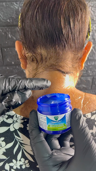 Put Vick Vaporub on your neck!